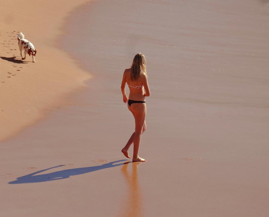 A Beauty and The Dog Photograph by Andre Petrov