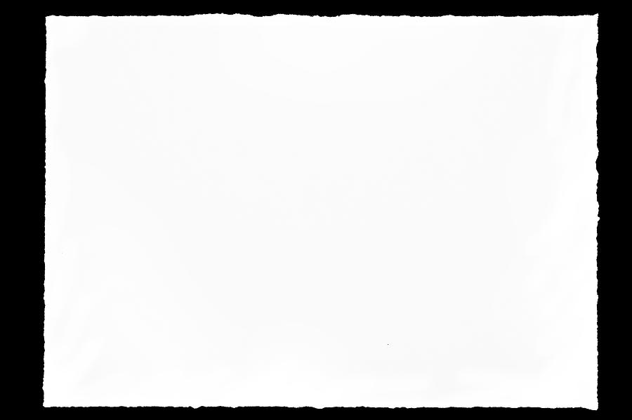 A blank page of paper with textured edges Photograph by Alxpin
