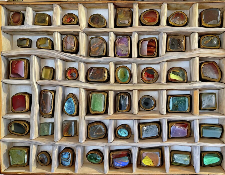 A Collection Of Highly Improbable Mineral Samples by Eris And AI