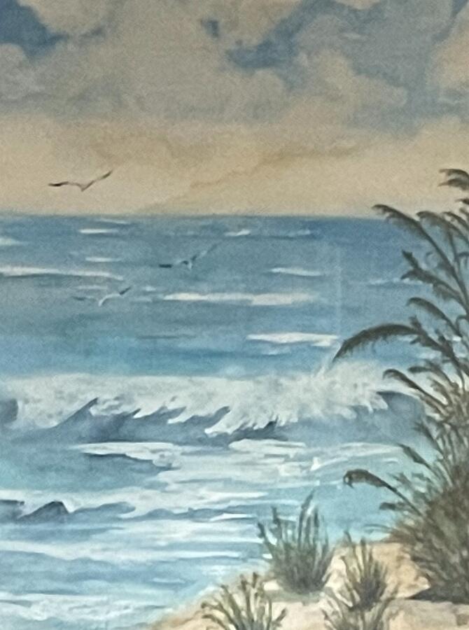 A Day at the Beach Painting by Judy Strickland