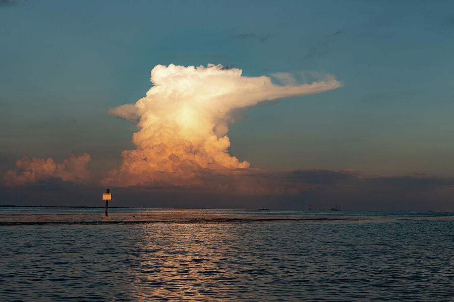 A Dramatic Cloud Over Tampa Bay Photograph by Bonnie Colgan