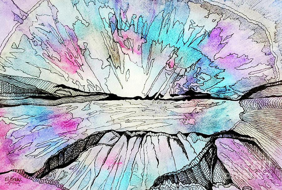 A New Horizon Painting by Eileen Kelly