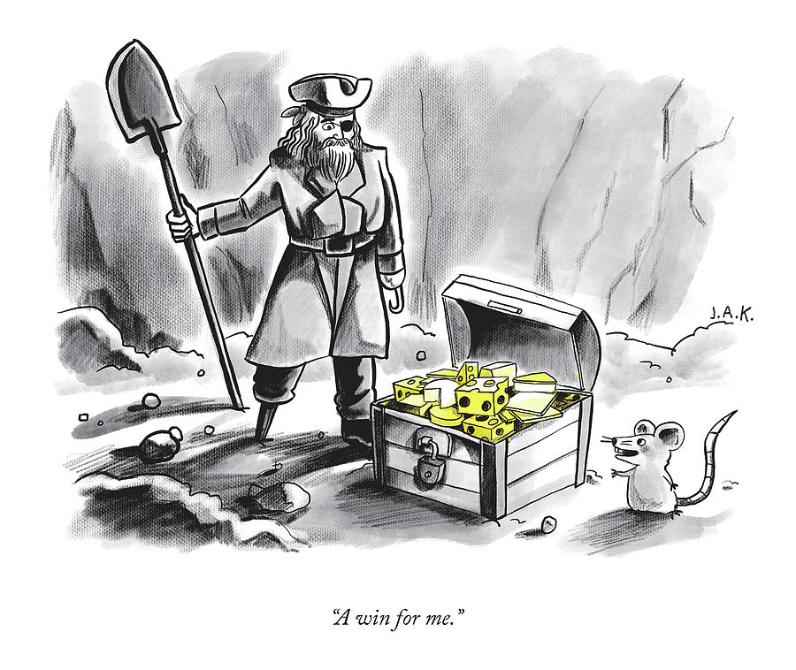 A Win For Me Drawing by Jason Adam Katzenstein