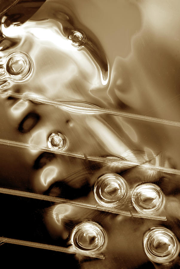 Abstract Brown Sepia  Background Photograph by Severija Kirilovaite