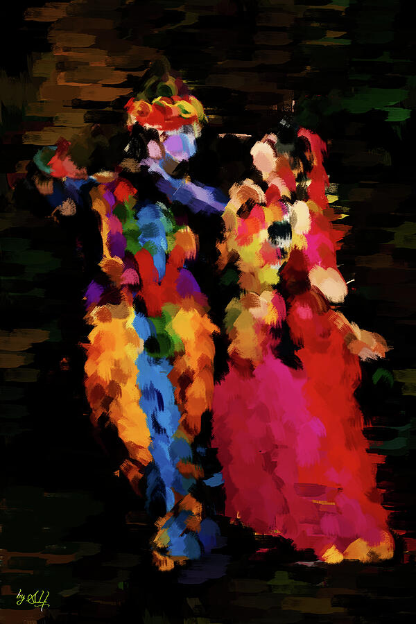 Abstract couple Digital Art by Gradify Creations