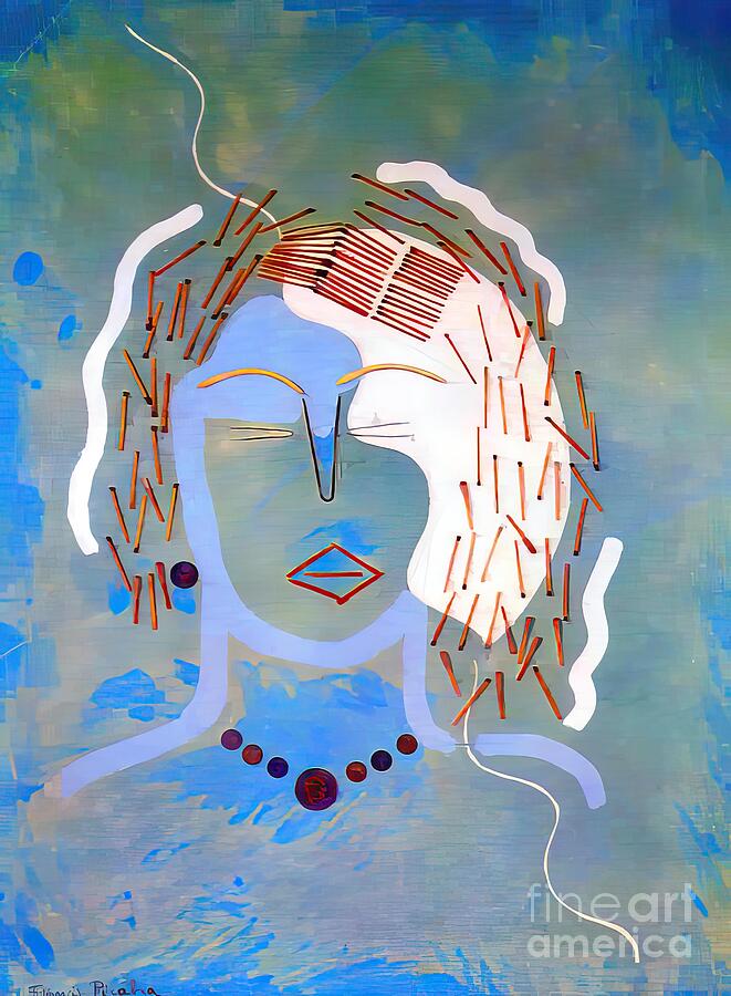Abstract Face with Geometric PatternsMatch Woman Digital Art by Nova ...