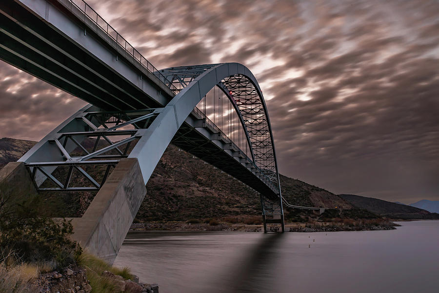 Across the bridge Photograph by Matt Halvorson