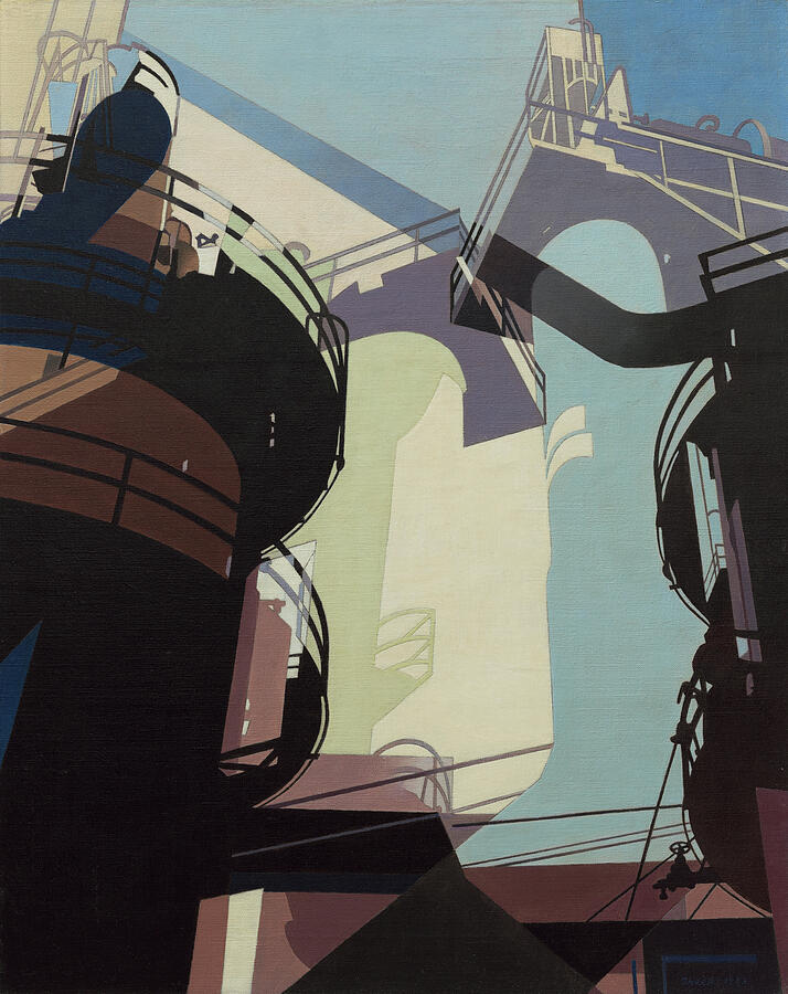 Aerial Gyrations by Charles Sheeler Painting by Charles Sheeler