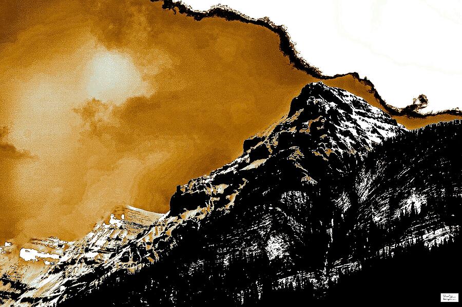 Majestic Mountain and Dramatic Sky Photograph - Al- Majestic Mountain. Dramatic Sky. by Alex John Bergerman