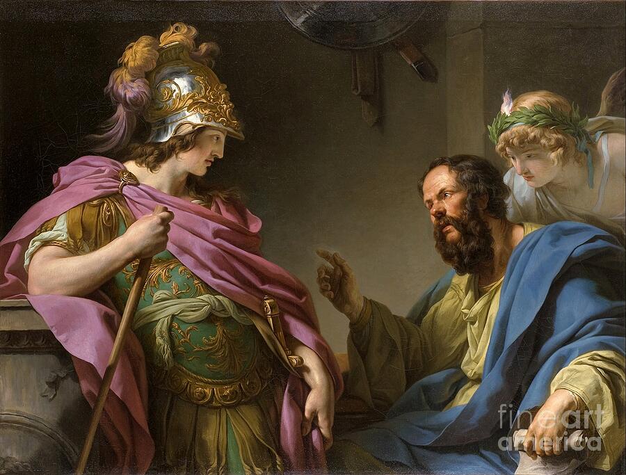 Alcibiades Being Taught by Socrates by François-André Vincent