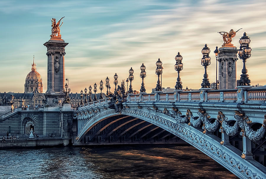 Alexandre III bridge Photograph by The Luxury Art Collection
