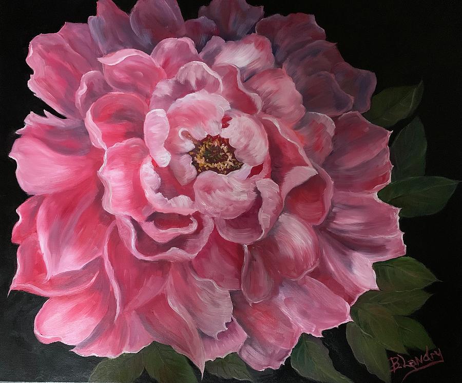 Alla Prima Peony Painting by Barbara Landry