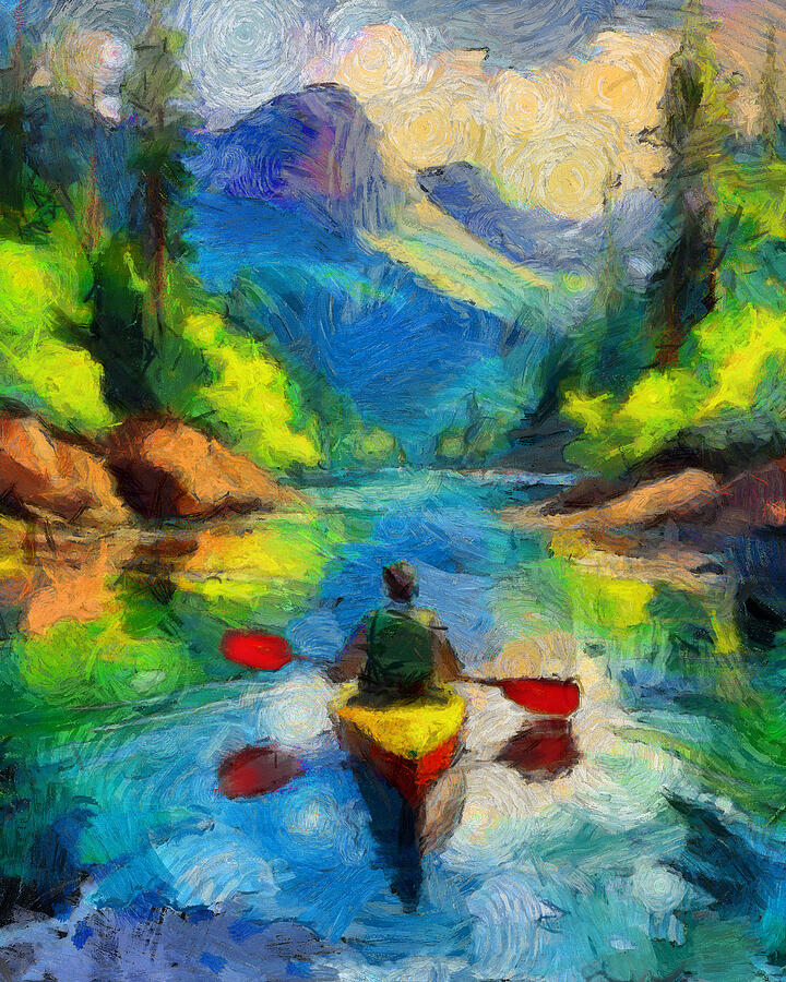 Alone On The River Painting by Dan Sproul