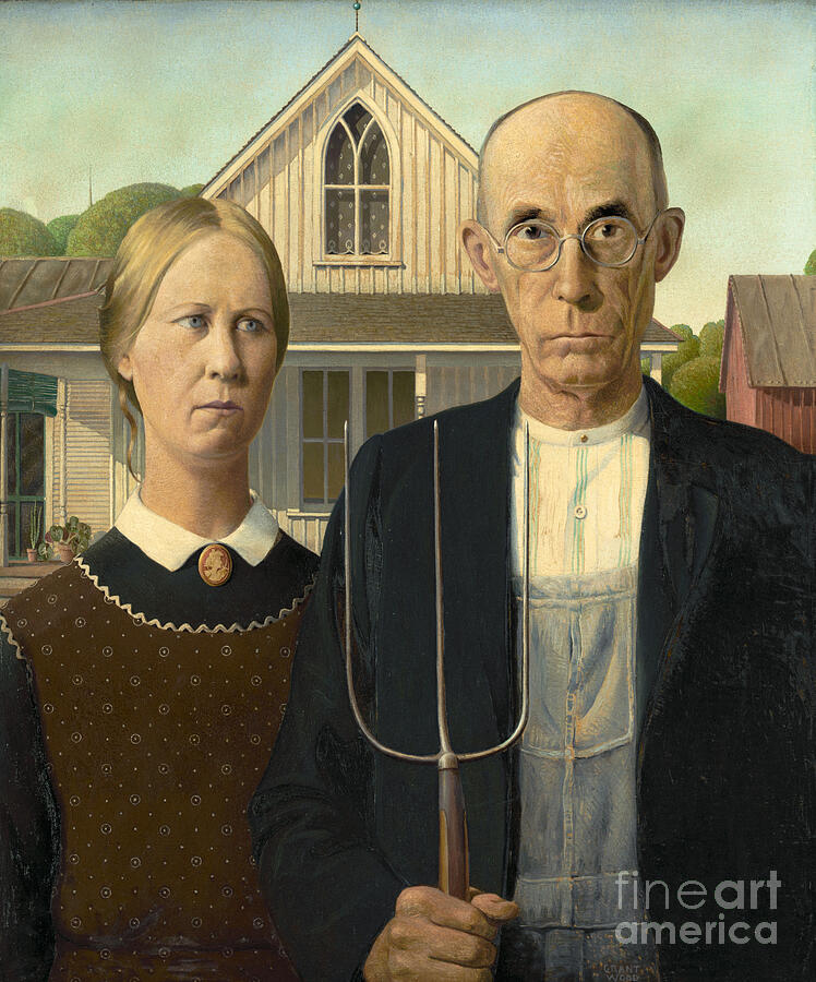 American Gothic by Grant Wood