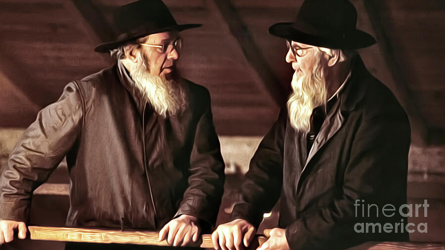 Amish Gentlemen Digital Art by William Gunn