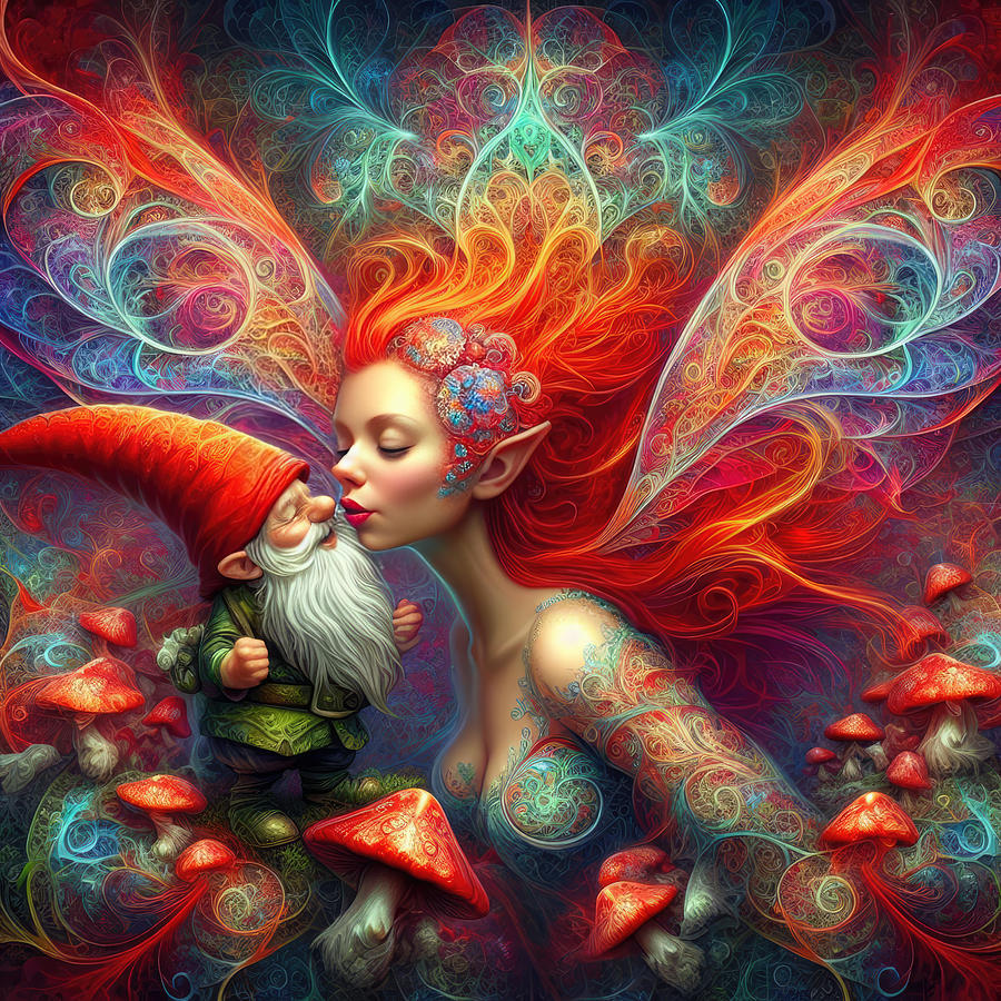 An Enchantress Kiss Photograph by Bill and Linda Tiepelman