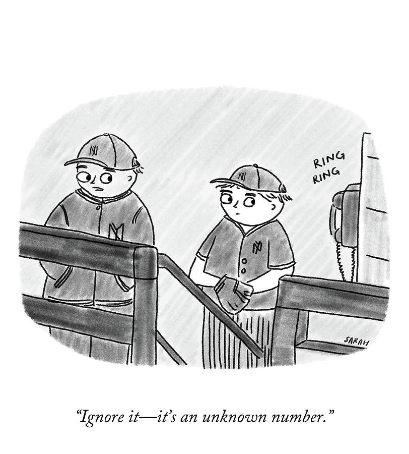 An Unknown Number Drawing by Sarah Kempa