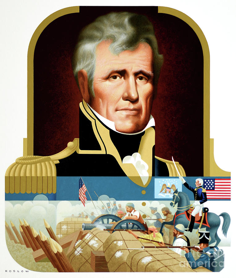 Andrew Jackson Painting by Howard Koslow