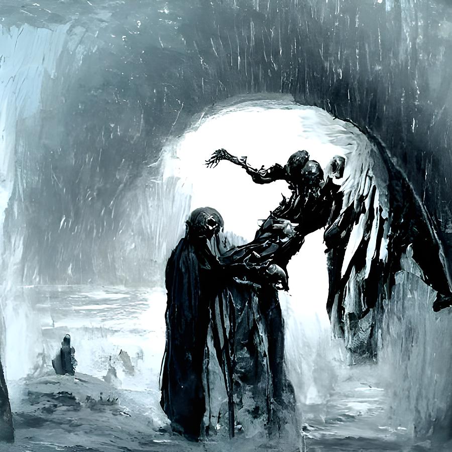 Angel of Death Digital Art by Annalisa Rivera-Franz