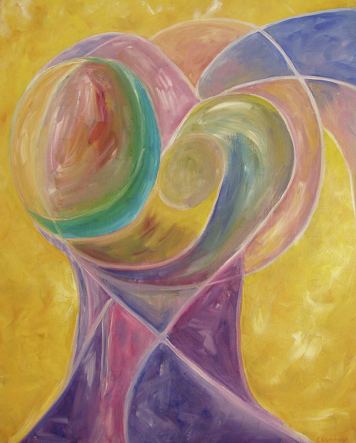 Angel of the Heart Painting by Ellen Eschwege