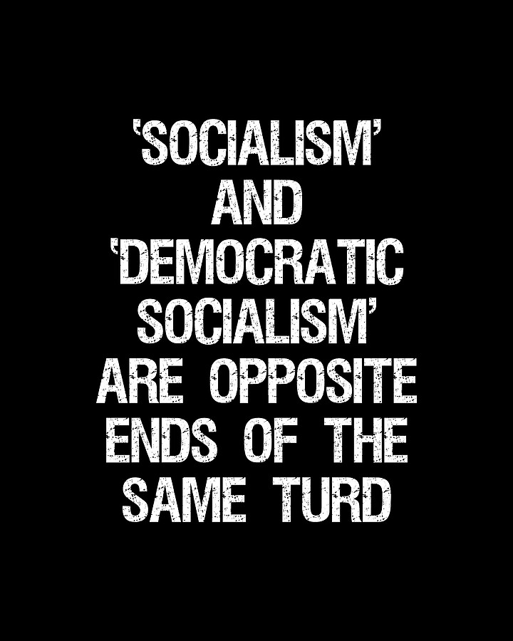 Anti Democratic Socialism Digital Art by Flippin Sweet Gear