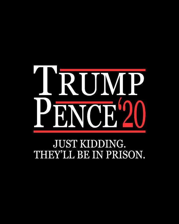 Anti-Trump Pence 2020 Just Kidding Digital Art by Flippin Sweet Gear