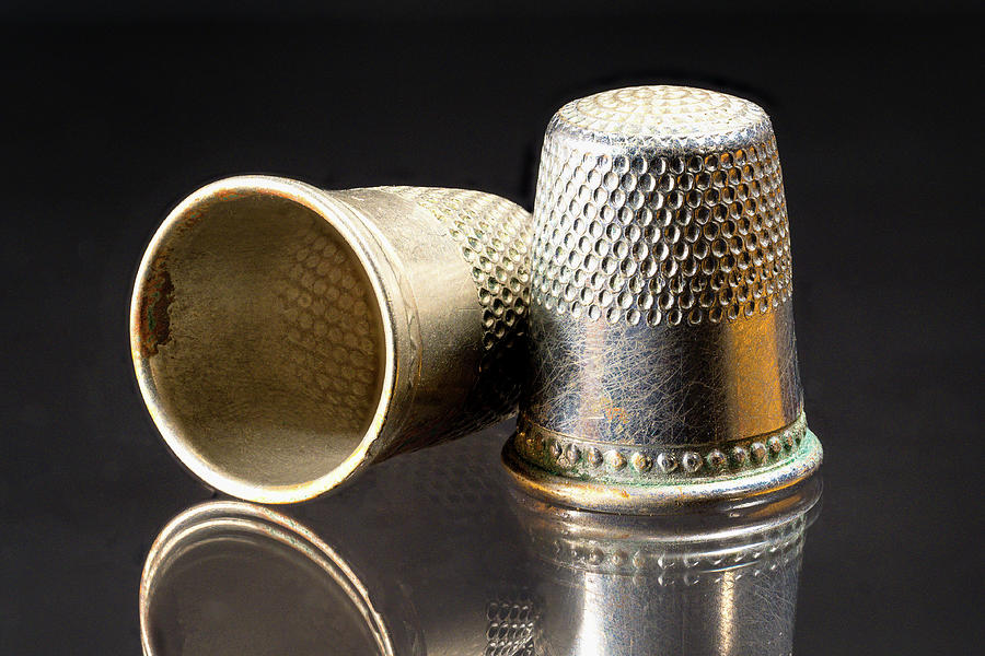 Antique Thimbles Photograph by Steven Nelson