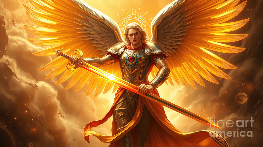 Michael The Archangel Flaming Sword
