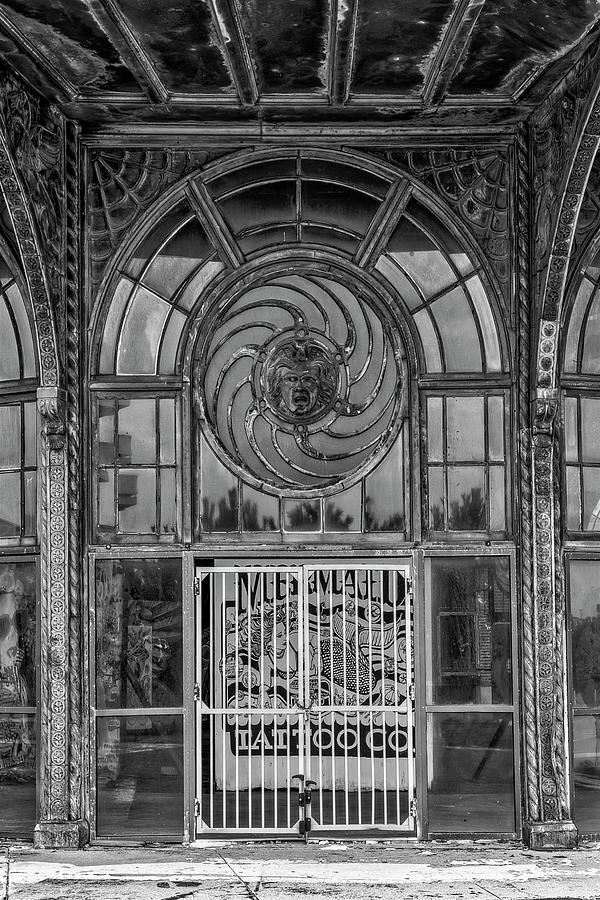 Asbury Park Carousel Details BW Photograph by Susan Candelario