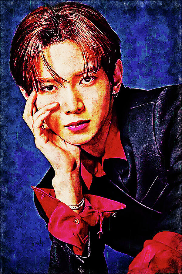 ATEEZ, Ice on My Teeth, Kang YeoSang Digital Art by Gradify Creations