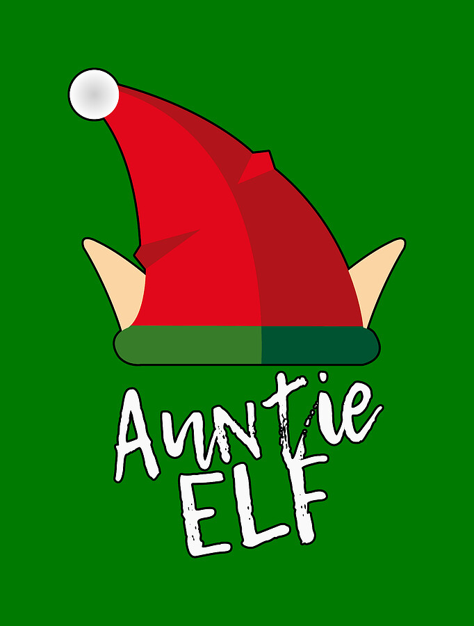 Auntie Elf Christmas Costume Digital Art by Flippin Sweet Gear