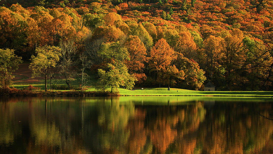 Autumn at Abbott Lake Photograph by Deb Beausoleil