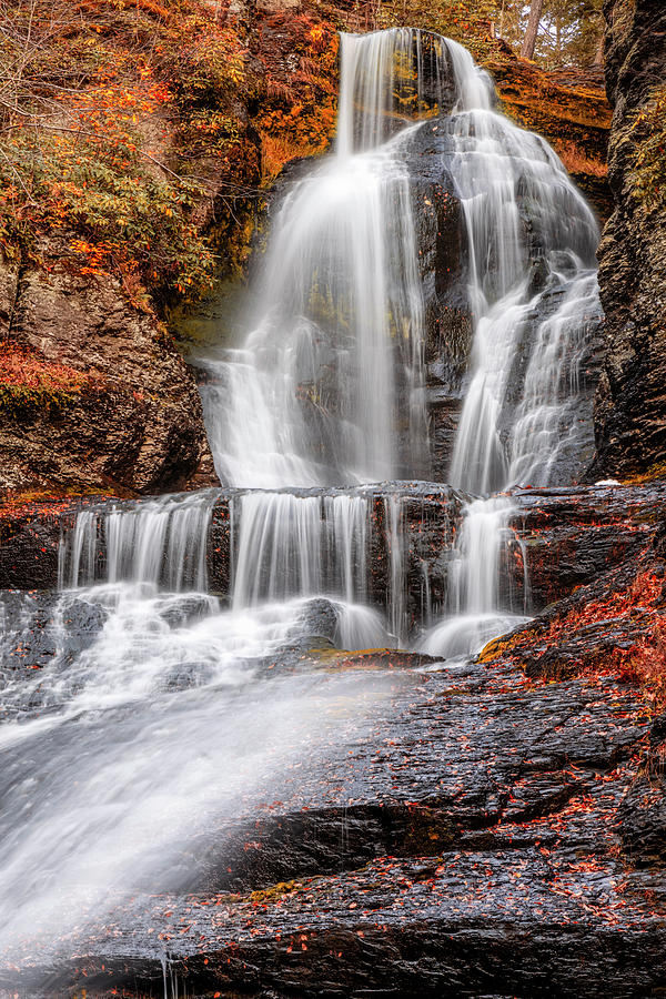 Autumn At Dingmans Falls Photograph by Susan Candelario
