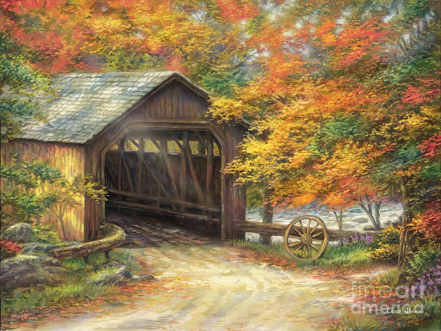 Autumn Bridge by Chuck Pinson