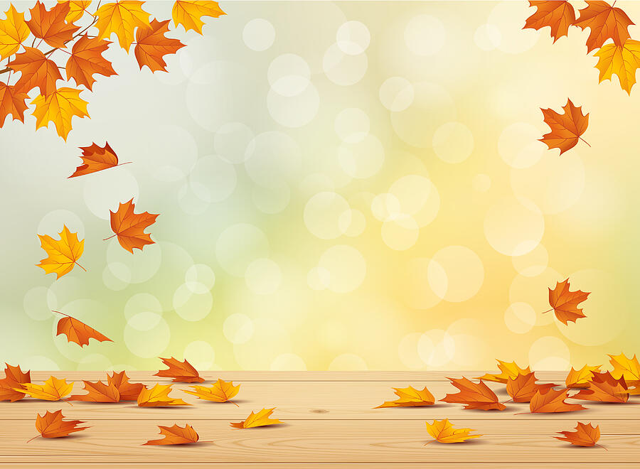 Autumn leaf background Drawing by Paci77