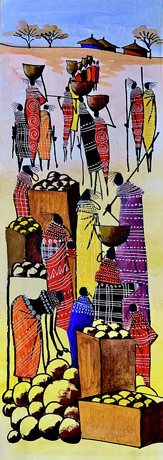 B - 423 Painting by Martin Bulinya