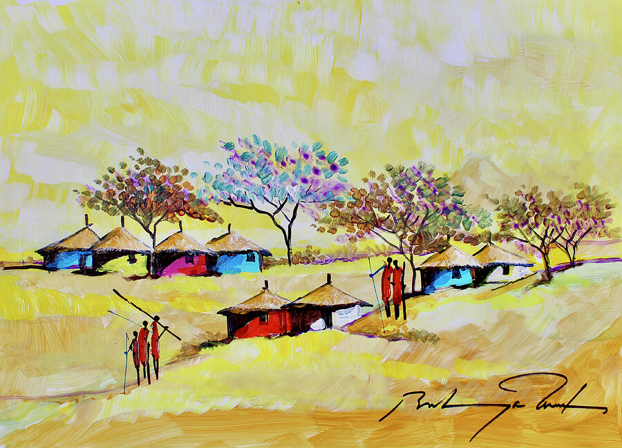 B-581 Painting by Martin Bulinya