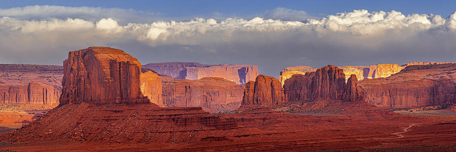 Backlit Buttes Photograph by Richard DeYoung