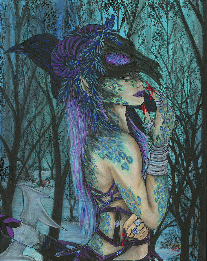 Badb Painting by Megan Thompson