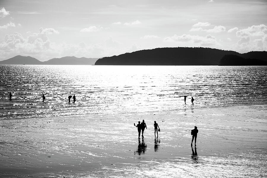 Silhouettes on the Beach Photograph - Bay Dwellers by Mia Badenhorst
