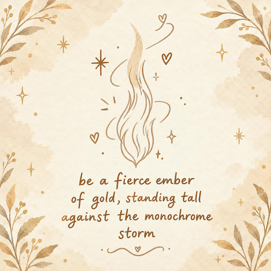Be A Fierce Ember by Melissa Haas