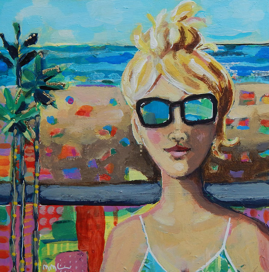 Beach Blond Painting by Mary Conner