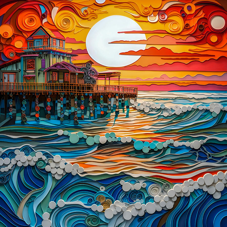 Beachside Digital Art by Paul Charles