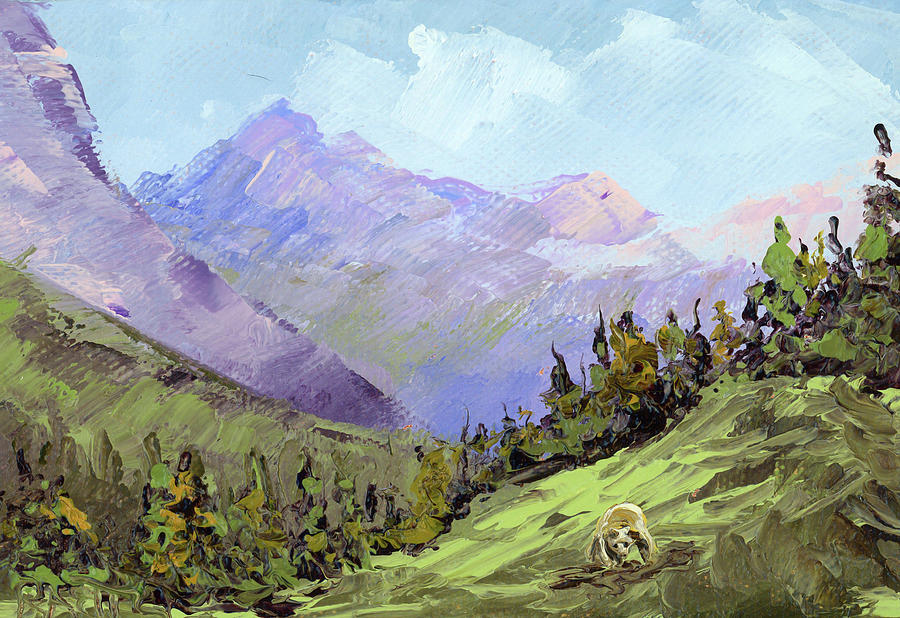 Bear off the Highline Painting by Raette Meredith