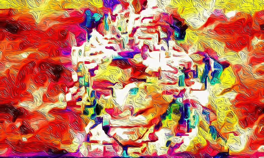 Beethoven In All 50 States New York Mixed Media by Bencasso B
