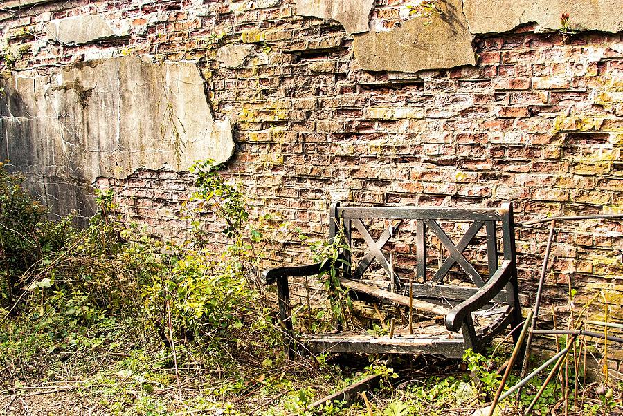 Bench Wall 1 Photograph by John Linnemeyer