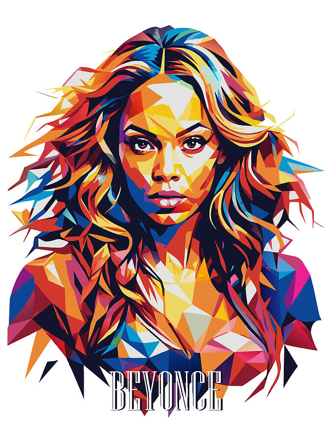 Beyonce #1 in WPAP Pop Art by Vector Artnesia
