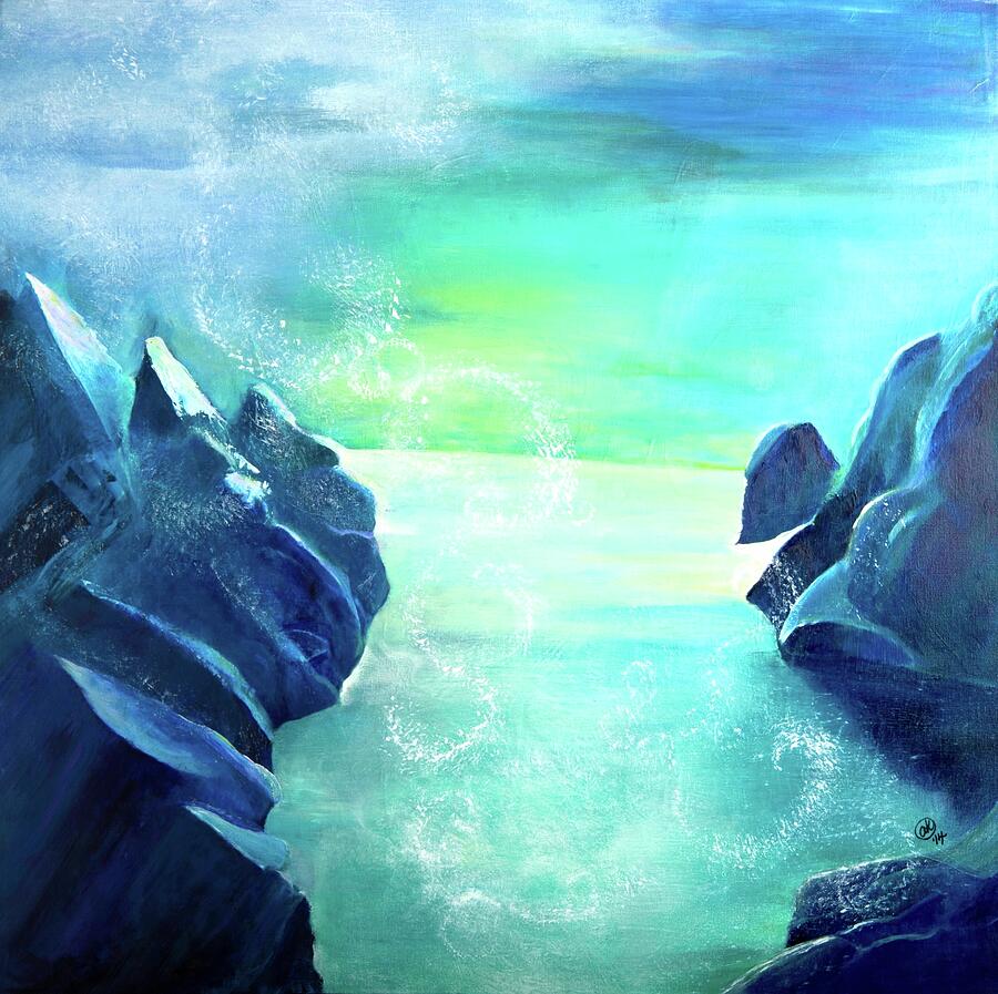Beyond the Ice Wall Painting by Art From the Heart