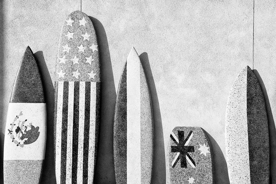 Black California Series - Surf Boards Photograph by Philippe HUGONNARD
