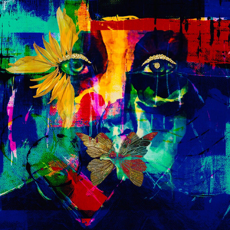 Blew Mixed Media by Canessa Thomas